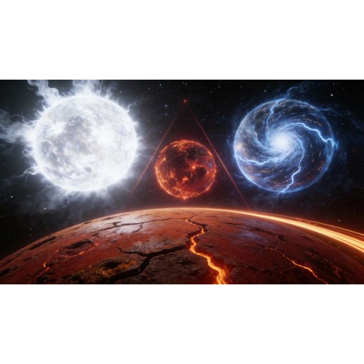 三体行星同步轨道观测站视角