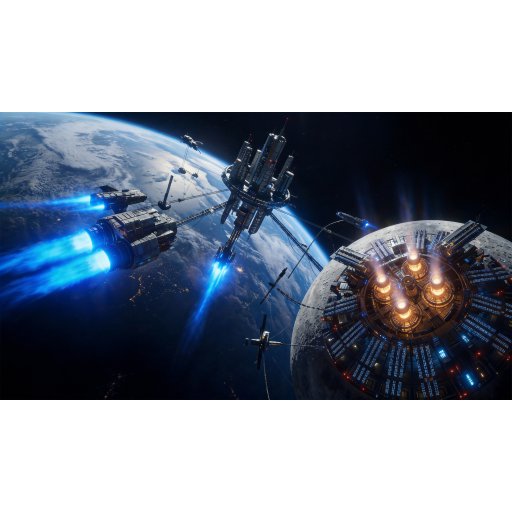 月球正面覆盖核聚变反应堆阵列